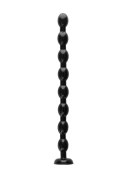 Dildo analne Ass Snake Beaded Dildo - 48 cm - Black Shots