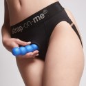 DILDO PLUG BALLS METALLIC BLUE - S Strap-on-me