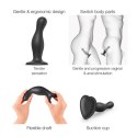 DILDO PLUG CURVY BLACK - XL Strap-on-me