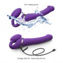 VIBRATING STRAP-ON - L - PURPLE Strap-on-me