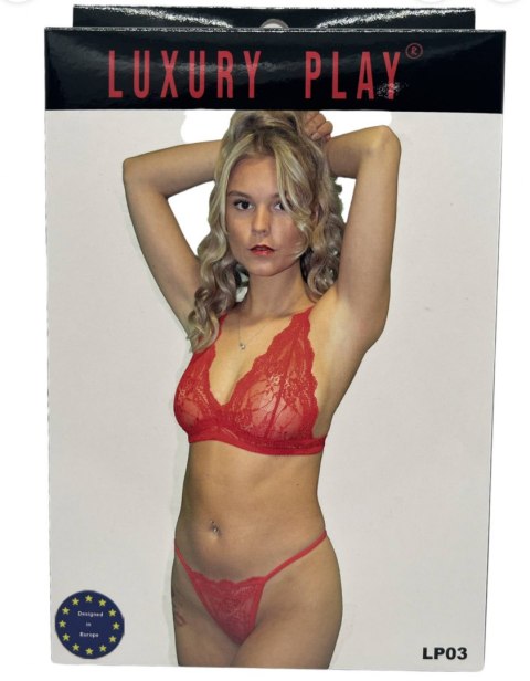 Bielizna-Luxury Play - Lingerie Set Small Red Luxury Play