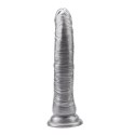 Dildo Mocna Przyssawka Mike Hawk-Silver DarkMuscle