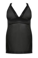 Samara black chemise L+ ( czarna halka ) Anais