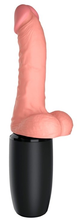 Wibrator Grzejący KCP 6.5 Thrusting Cock with Ba King Cock Plus