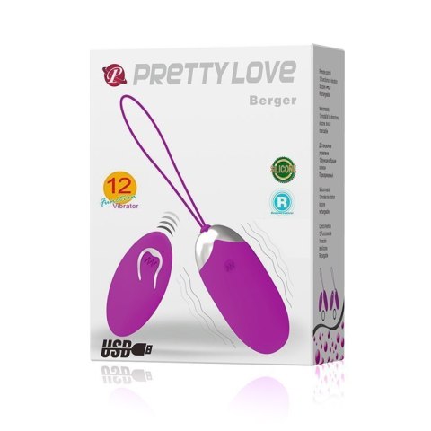 Jajeczko orgazmowe wibrujący masażer waginalny usb Pretty Love