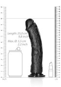 Curved Realistic Dildo with Suction Cup - 9""/ 23 cm RealRock