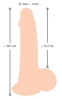 NS Dildo with movable skin 19 Nature Skin