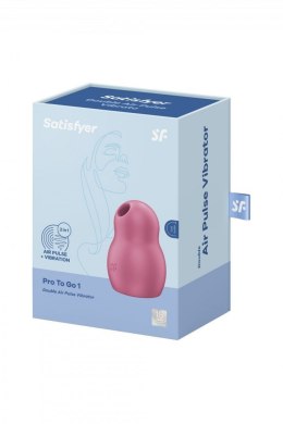 Powietrzny stymulator satisfyer pro to go 1 red Satisfyer