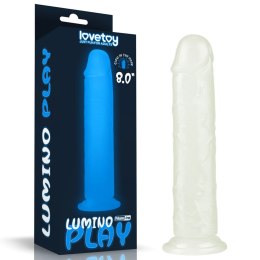 Dildo ledowe duże podświetlane na przyssawce 20 cm Lovetoy