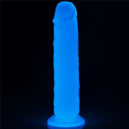 Dildo ledowe duże podświetlane na przyssawce 20 cm Lovetoy