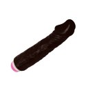 Realistyczny czarny penis wibrator naturalny 23cm BAILE