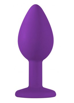 Korek analny silikonowy z sex diamencikiem 7cm Lola Toys