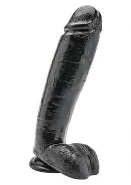 Dildo naturalne sztuczny czarny penis członek 25cm