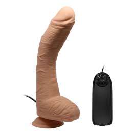 Dildo zakrzywiony penis ,przyssawka ,pilot 28 cm BAILE