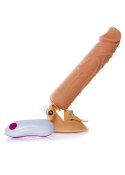 Dildo z przyssawką pilotem penis realistyczny 24cm Boss Series Easy-Love