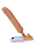 Dildo z przyssawką pilotem penis realistyczny 24cm Boss Series Easy-Love