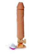 Dildo z przyssawką pilotem penis realistyczny 24cm Boss Series Easy-Love