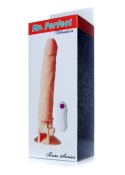 Dildo z przyssawką pilotem penis realistyczny 24cm Boss Series Easy-Love