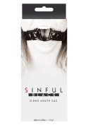 Knebel-SINFUL O-RING MOUTH GAG BLACK Sinful