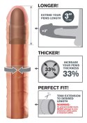 Wydłużająca penisa nakładka realistyczna 23cm