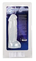 Dildo żelowe realistyczne penis z jądrami 22cm sex Crystal