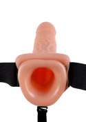 Proteza-VIBR STRAP-ON W BALLS 11"""" FLESH