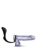 ANAL ADVENTURES COCK RING PLUG BLACK Blush