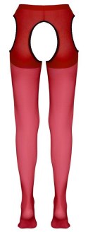 Pończochy z pasem czerwone L/XL Cottelli LEGWEAR