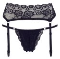 Stringi i pas do pończoch M Cottelli LINGERIE