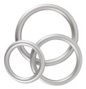 Metallic Silicone Cock ring se You2Toys