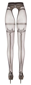 Rajstopy z otworem czarne L/XL Cottelli LEGWEAR