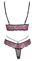 BIKINI KORONKOWE black/red L Cottelli LINGERIE