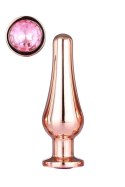 GLEAMING LOVE ROSE GOLD PLEASURE PLUG M Dream Toys