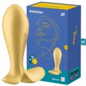 Wibrujący korek analny złoty sterowany aplikacja Satisfyer