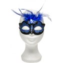 Maska wenecka BDSM przebranie fetysz sex niebieska Kinky Mask