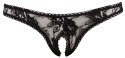 Crotchless String black S Cottelli LINGERIE