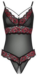 Body koronkowe bez krocza S/M Cottelli LINGERIE