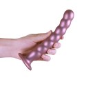 Beaded G-Spot Dildo - 8'' / 20,5 cm - Rose Gold Ouch!