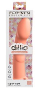 Dildo do uprzęży strap-on punkt G 21cm Platinum