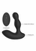 Remote Controlled E-Stim & Vibrating Prostate Massager - Black ElectroShock