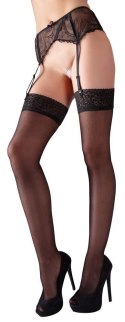 Stockings black 4 Cottelli LEGWEAR