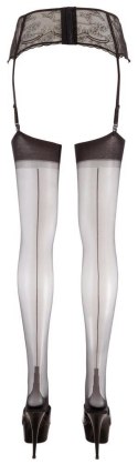 Stockings with seam black 2 Cottelli LEGWEAR