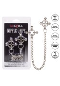 4 Point Nipple Press w Chain Black CalExotics