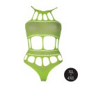 Body with Grecian Neckline - Neon Green - XL/XXXXL