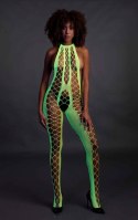 Bodystocking with Halterneck - Green - XS/XL Ouch!