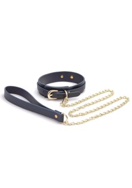 Bondage Couture Collar & Leash Blue NS Novelties