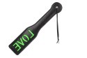 'Love'' Paddle - Glow in the Dark - Black/Neon Green