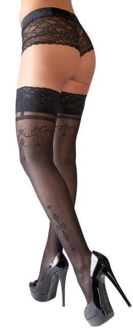 Hold-up Stockings Black 3 Cottelli LEGWEAR