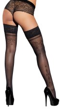 Hold-up Stockings Black 3 Cottelli LEGWEAR