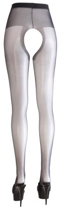 Crotchless Tights black 2 Cottelli LEGWEAR